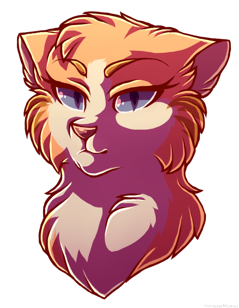 sunstar thunderclan starclan sticker by @figmentowo