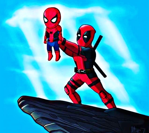 Deadpool Spiderman Referring To The Lion King Deadpo