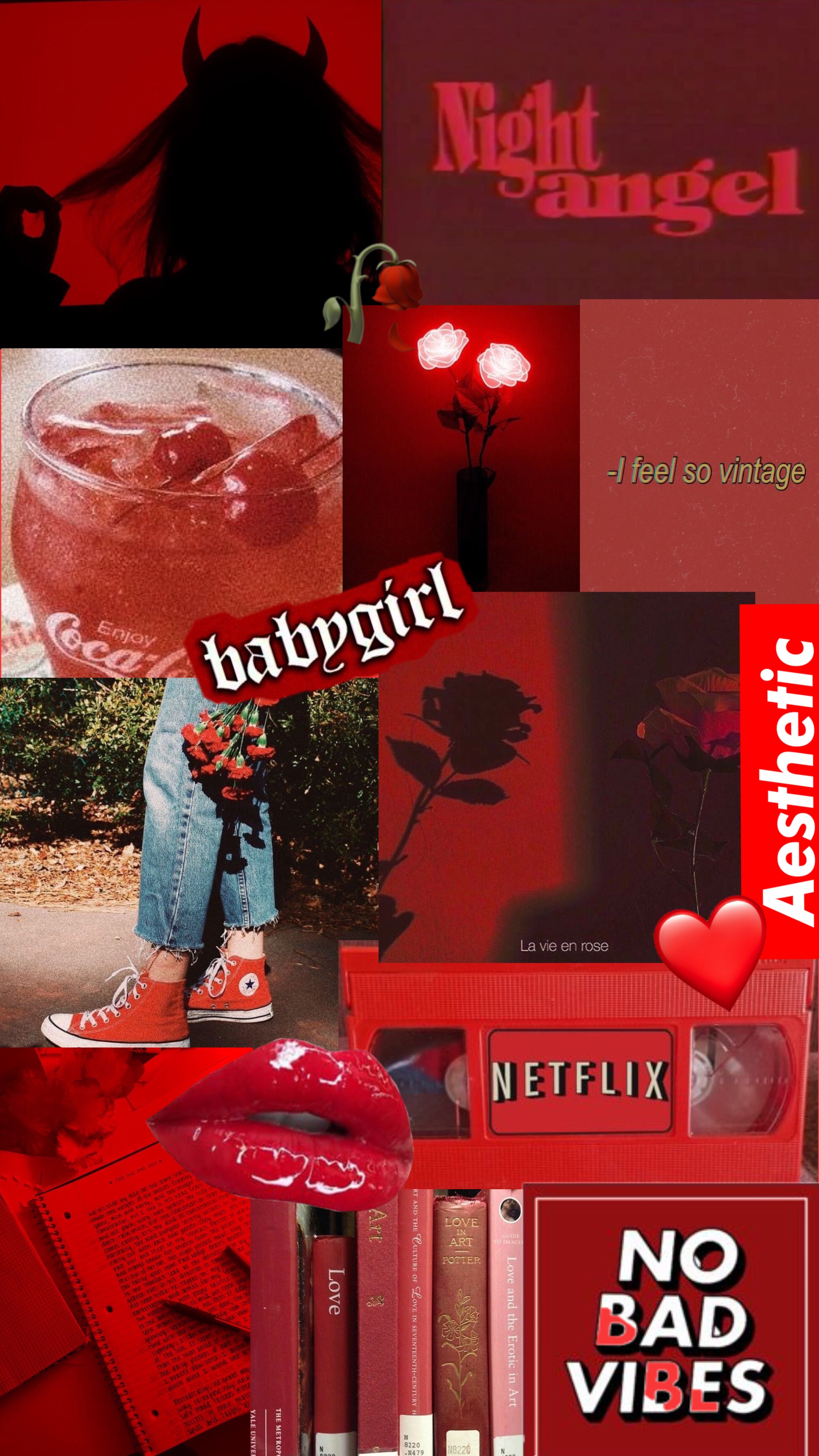 Redaesthetic Red Vintage By Aestheticbabyxo