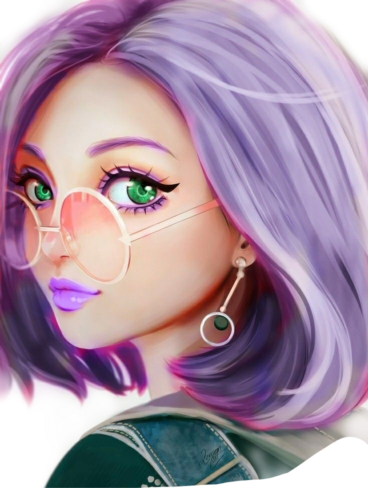 Anime Purple Shorthair Beautiful Scanimeday Animeday