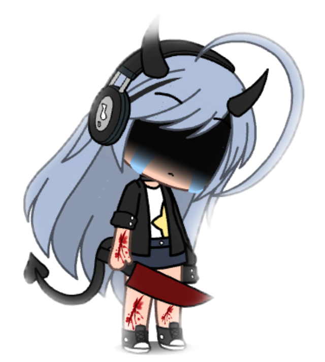 Blood Gachalife Knife Sticker By M Sexy Daddy