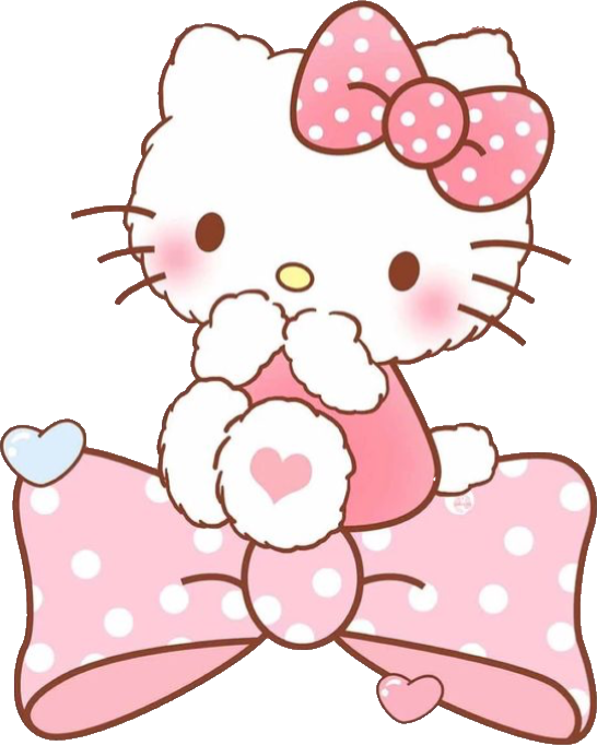 hellokitty pink character cat sticker by @cheechika-kuma