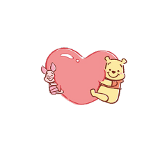 winniethepooh pooh piglet heart cute freetoedit