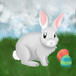 dceaster easter bunny rabbit eggs freetoedit