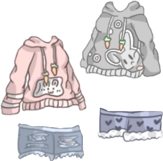 Hoodies Gachalife Pink Grey Sticker By Promercyqueen Hoodies Gachalife Pink Grey Sticker By Promercyqueen