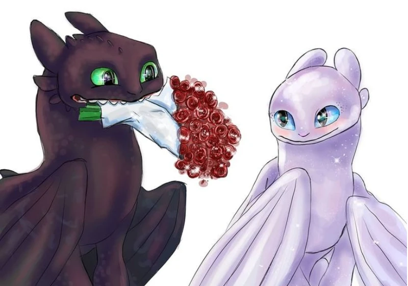 pic Toothless And Light Fury Cute Pictures httyd3 image by light fury