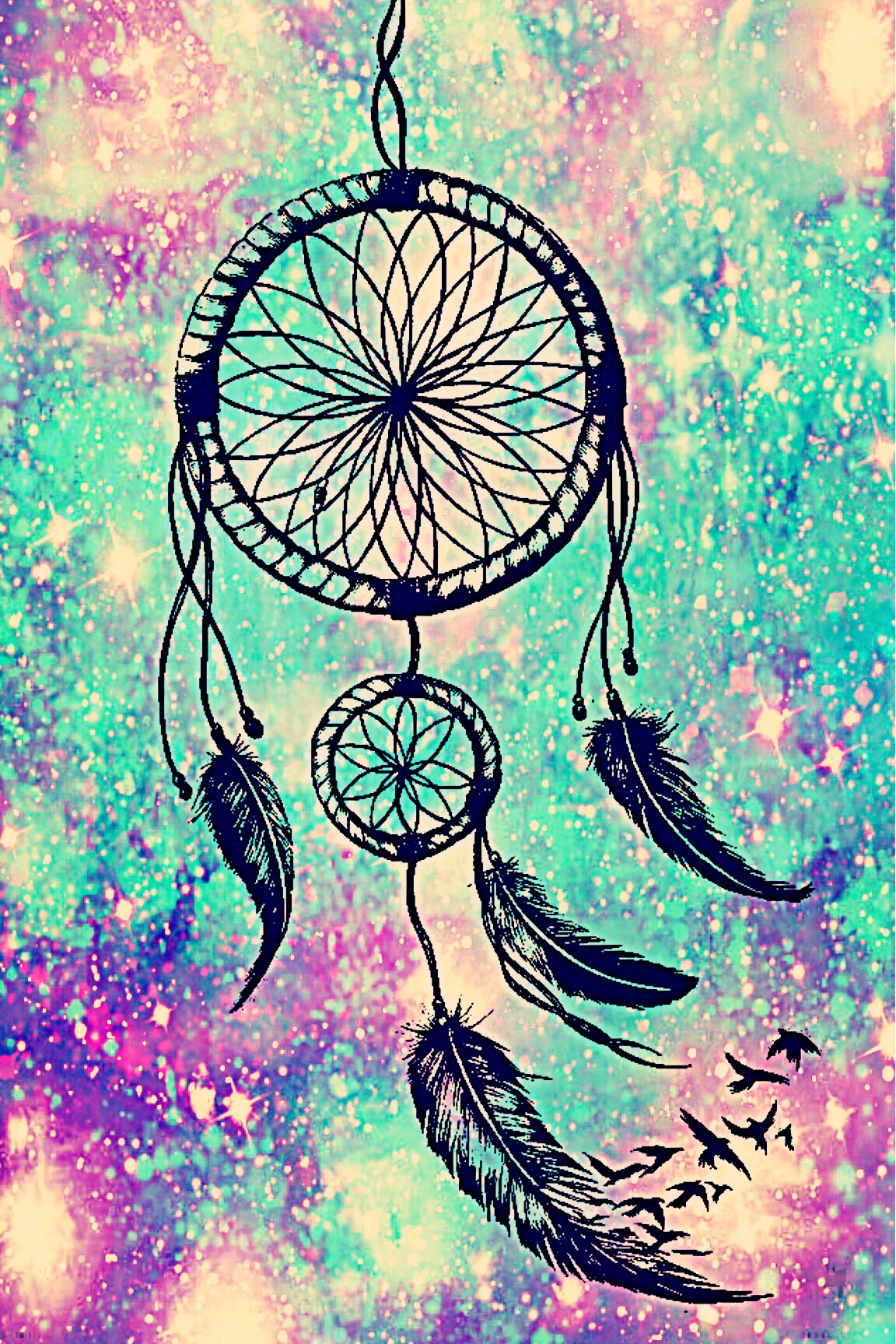 Galaxy Dreamcatcher Wallpaper : Drawing Galaxy Dream Catcher ~ Anime ...