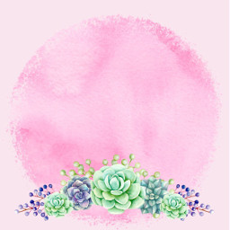 freetoedit background watercolor succulents