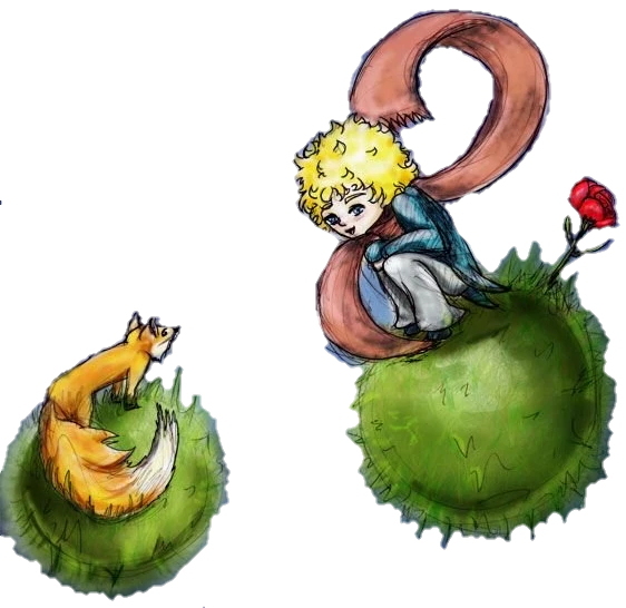 Littleprince Principito Zorro Sticker By Dulcejasso D