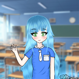 draw anime animegirl gachalife kawaii school