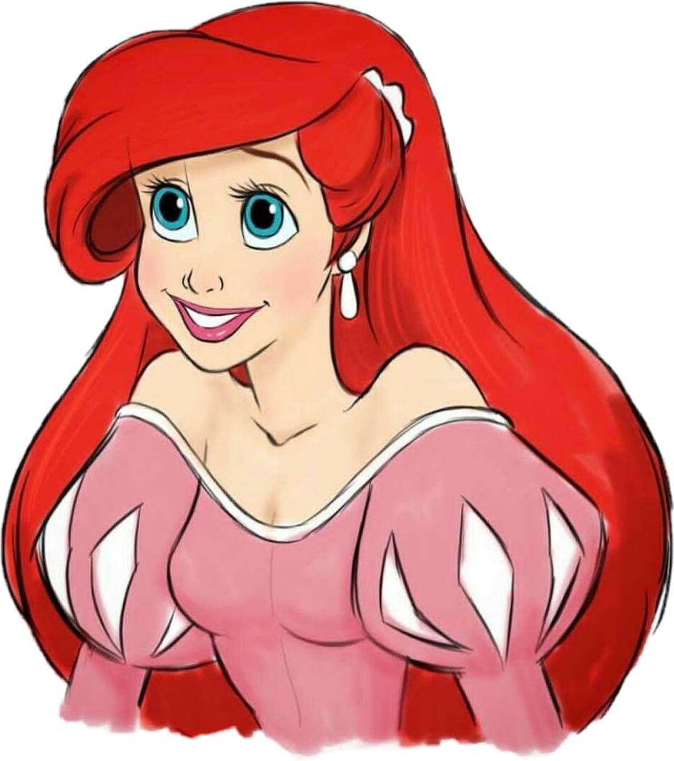 ariel cartoon disney face sticker by @nrggiulia83