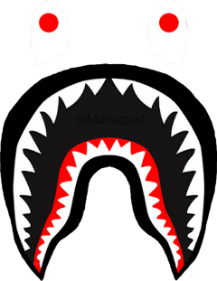 bape shark bapeshark logo png freetoedit