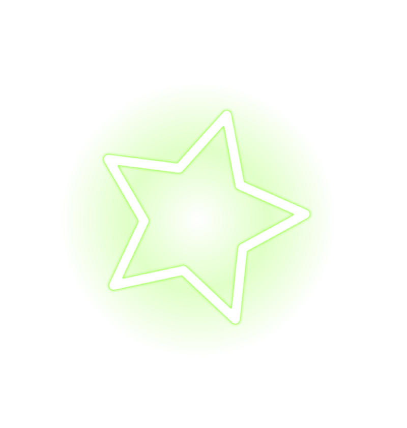 neon star stars freetoedit