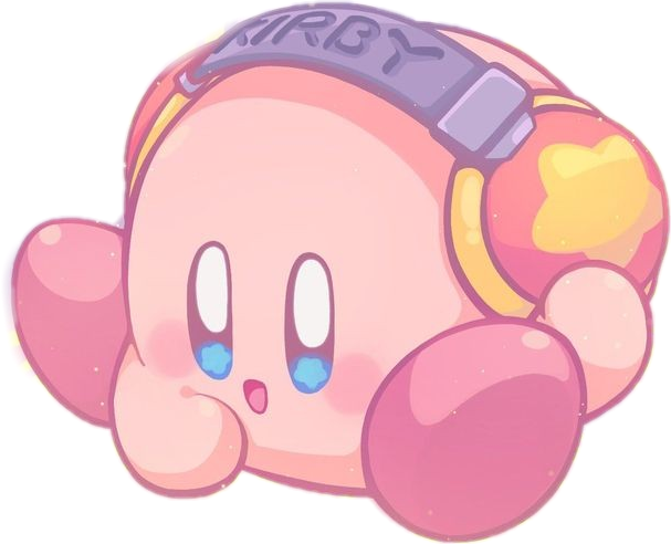 Cute Kirby Pink Sticker By Juana