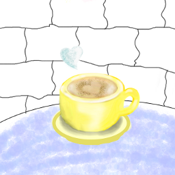 freetoedit cappucino cup yellow sweet dccoffeemug