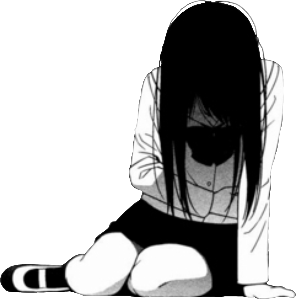 sad girl depression depressed sadness cry crying anime...