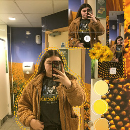 freetoedit yellow aesthetic yellowaesthetic selfie
