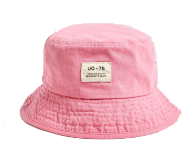 pastel pink bucket hat