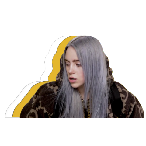 billieeilish billie ellish freetoedit sticker by @angclust