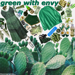 freetoedit green envy jealousy greenaesthetic