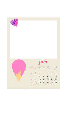calendar2019 icecream frame freetoedit