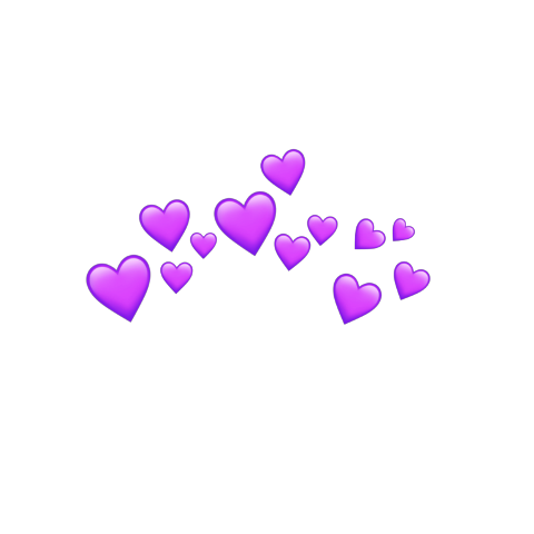 purple hearts crown freetoedit #purple sticker by @angclust