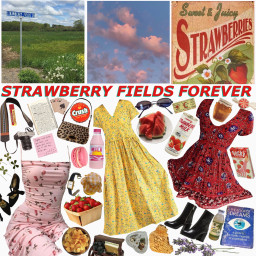 freetoedit thebeatles strawberry strawberryfields strawberryfieldsforever