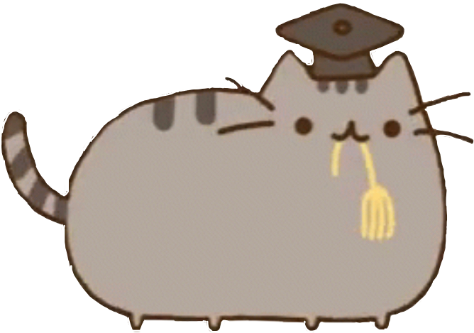 pusheen cat graduation