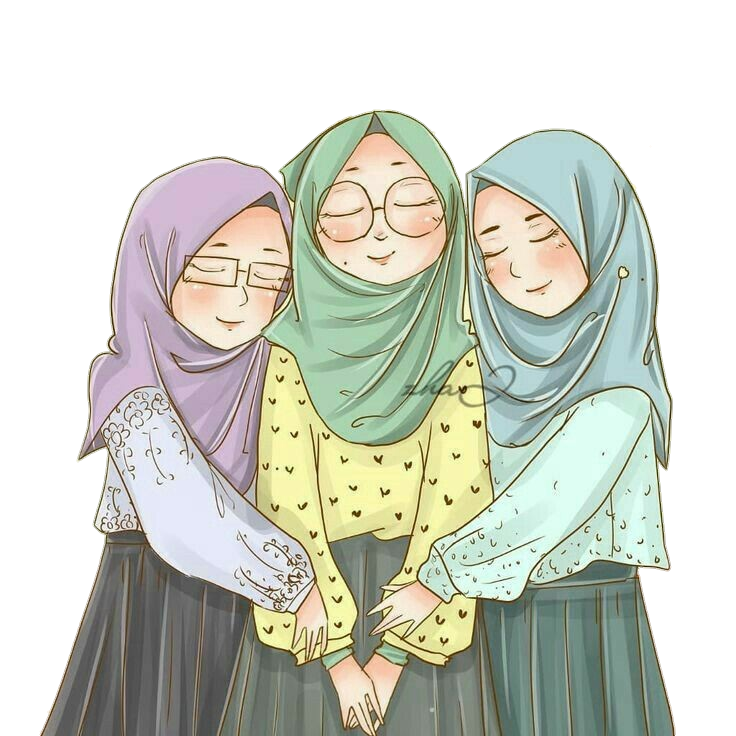 Подруги мусульманки. Сестры мусульманки. 3 Девушки в хиджабе.