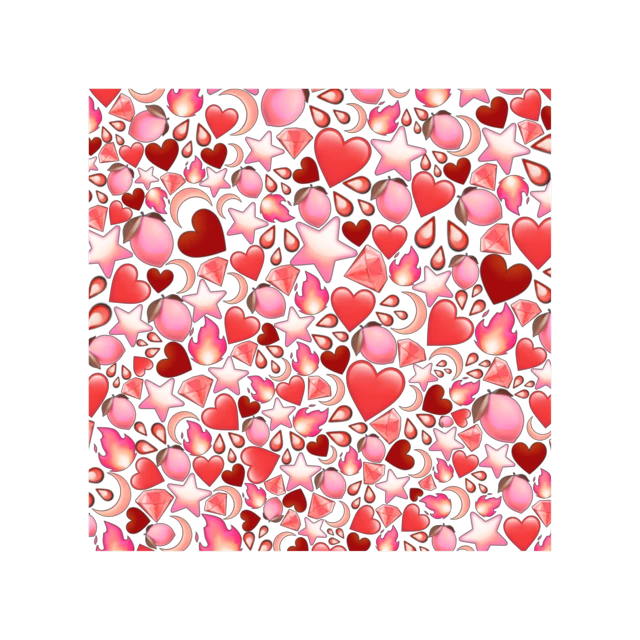 photo Red And Pink Aesthetic Heart heart hearts red pink emoji sticker by