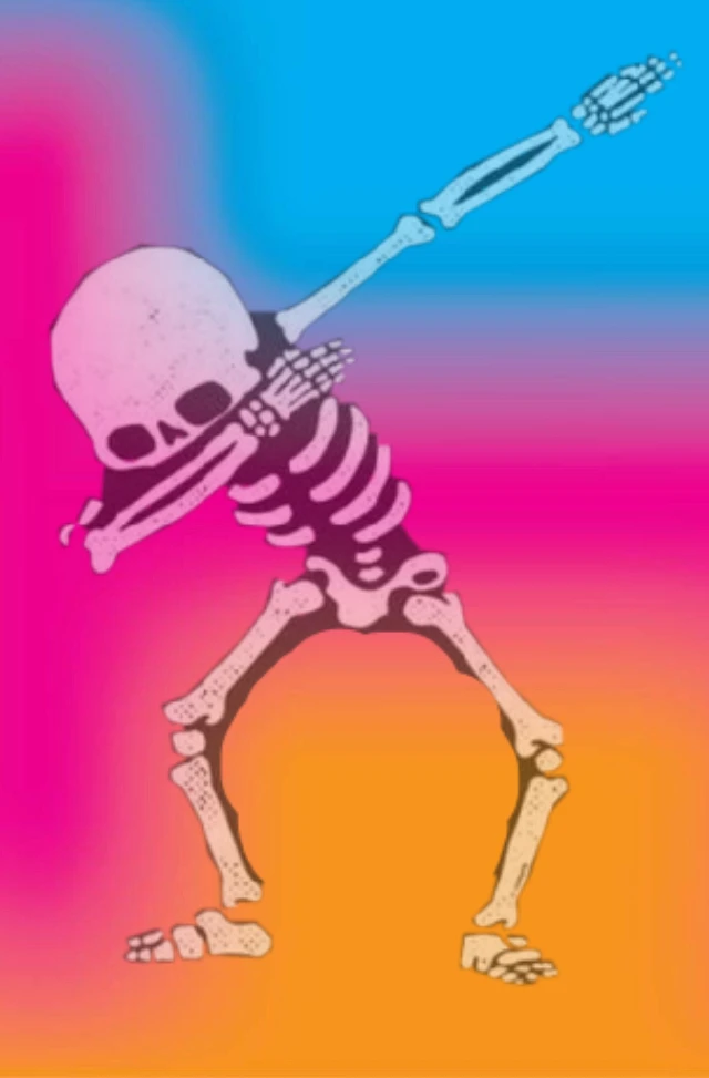 remix dab dabbing skeleton Image by