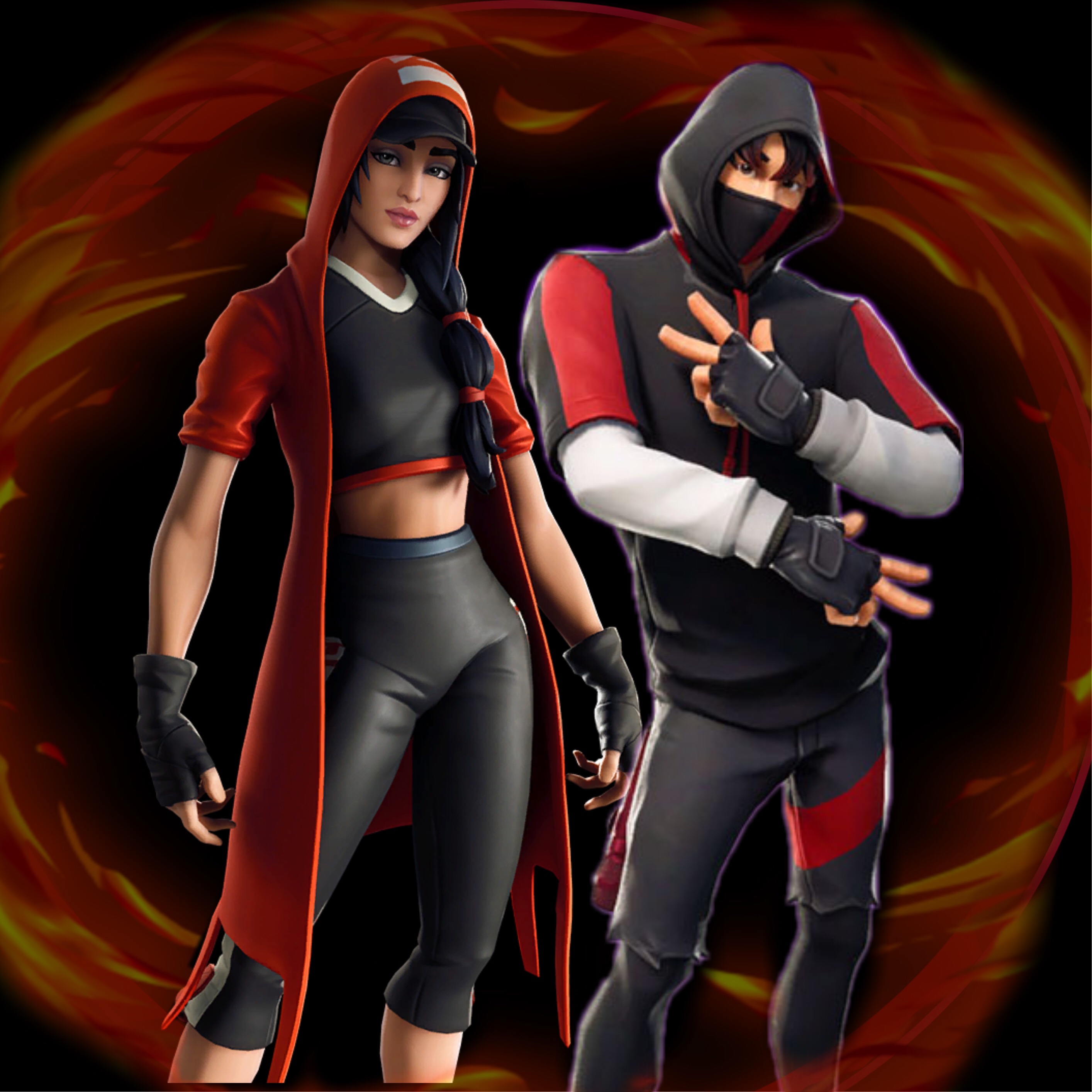 This visual is about freetoedit fortnite ikonik nike black you think they a...