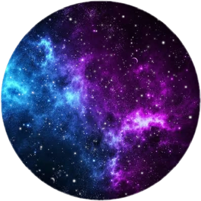 Galaxia Circle Glitter Glitch Sticker By Mrmwsk