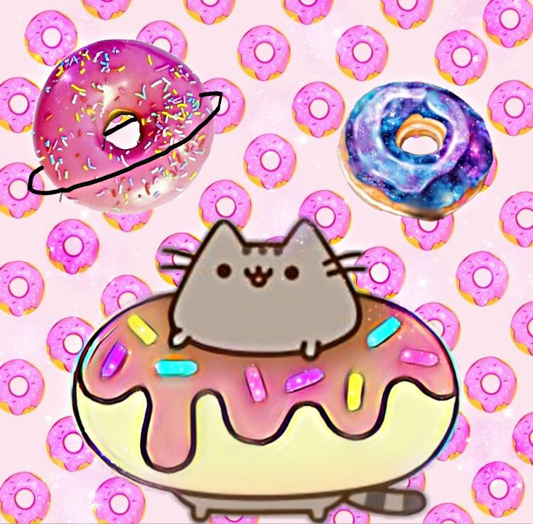 donuts galaxy pusheen - Image by Lil Moofin