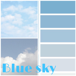 blue sky clouds aesthetic