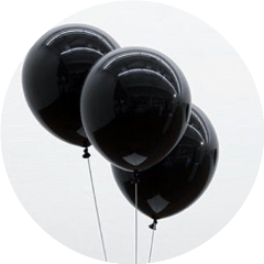 aesthetic circle black baloon baloons freetoedit