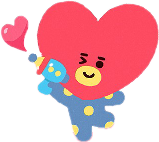 tata bts bt21 editime sticker by @jhoannavaleriakawaii