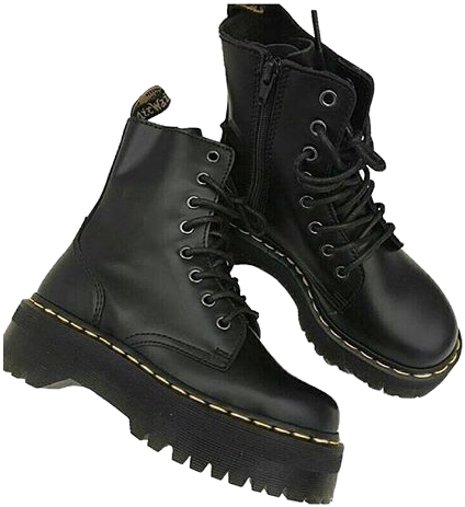 transparent doc martens