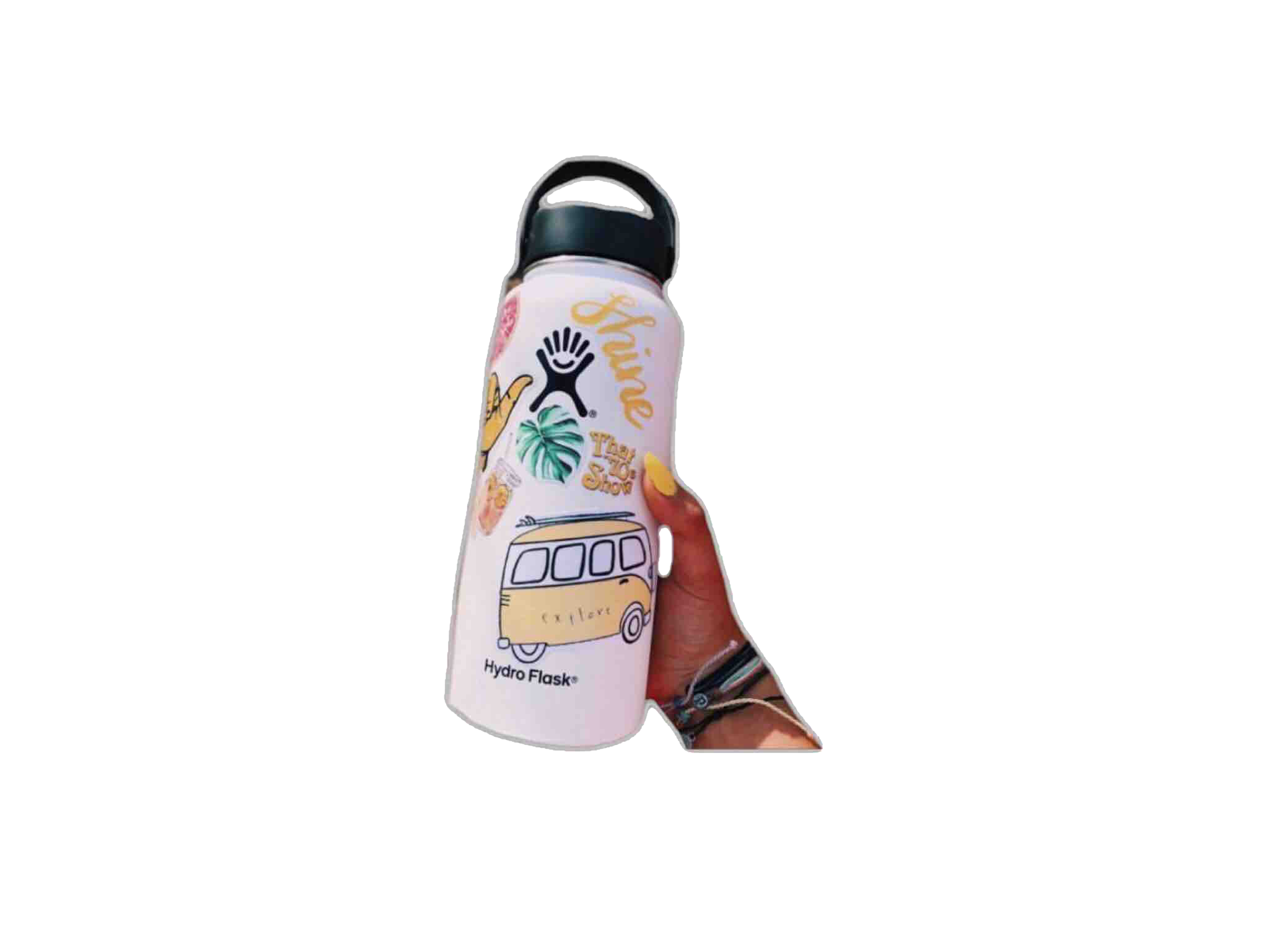 hydroflask-vsco-freetoedit-idk-on-sticker-by-glossypngss