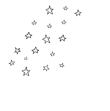 aesthetic stars drawing simple black white art doodle...