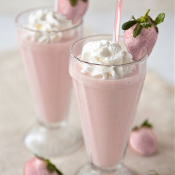 milkshake strawberry pink
