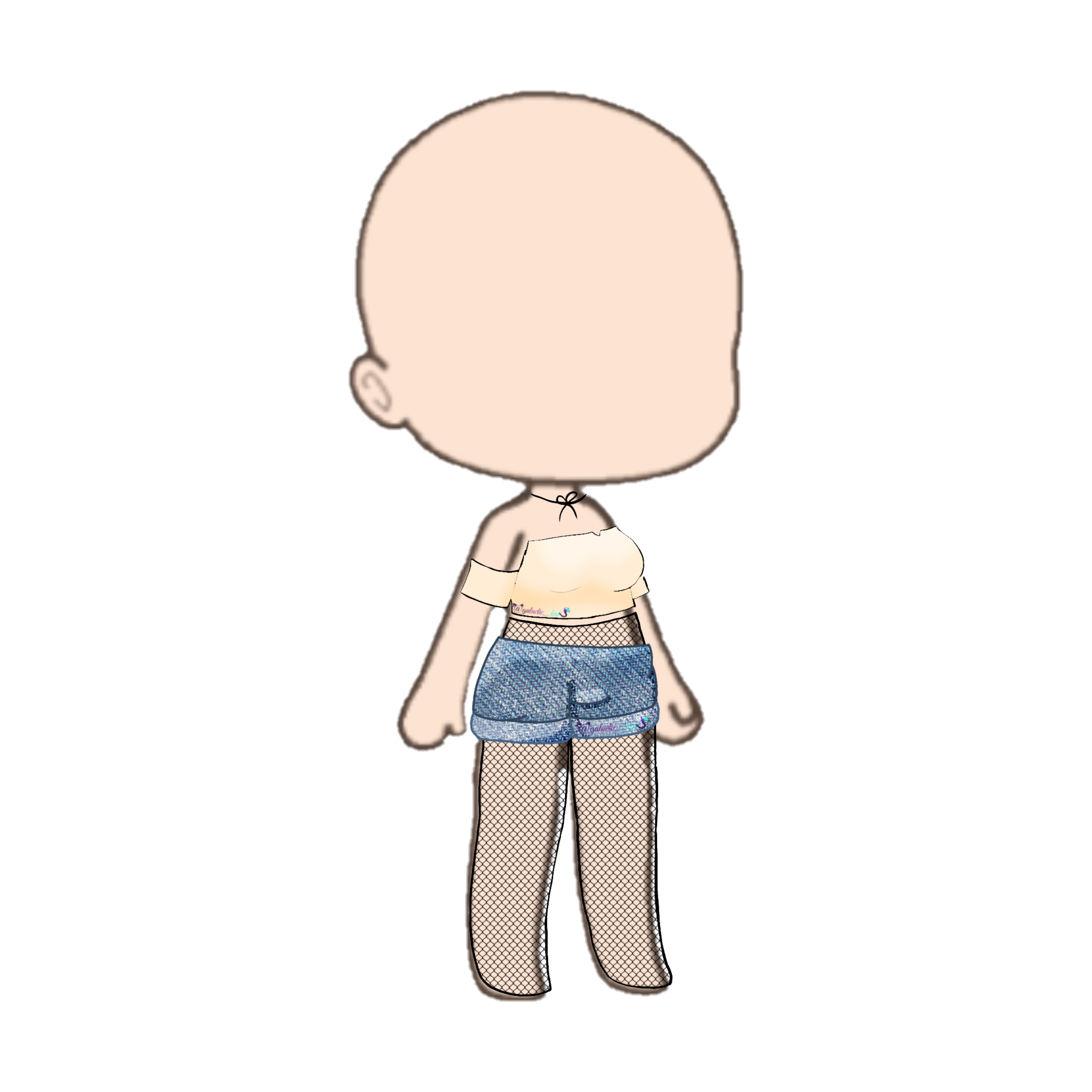 Gacha Outline Base : #gacha #front #teal #hair #cute #freetoedit ...