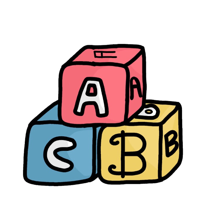 baby blocks drawing