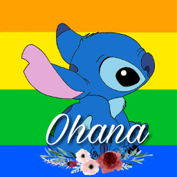 freetoedit lilo rainbows pridemonth ohanameansfamily