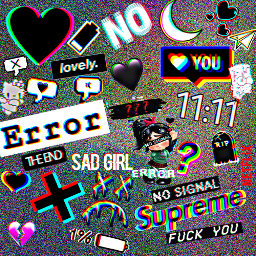 Broken Sad Anime Girl Error