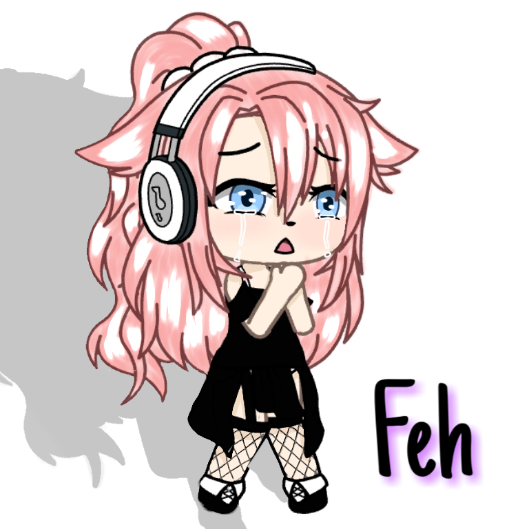 Anime Wolf Girl With Headphones