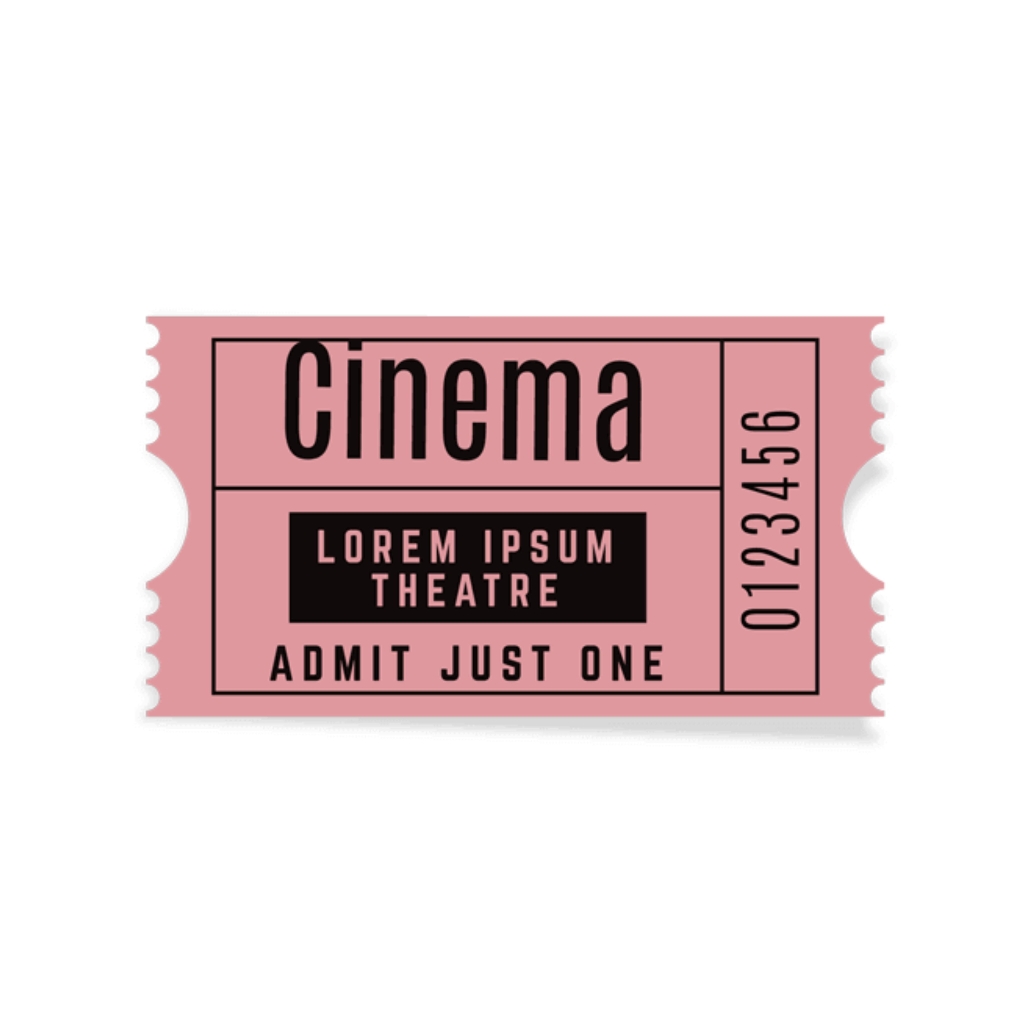 Movie ticket. Розовый тикет. Cinema Theatre tickets. Is this yours your ticket