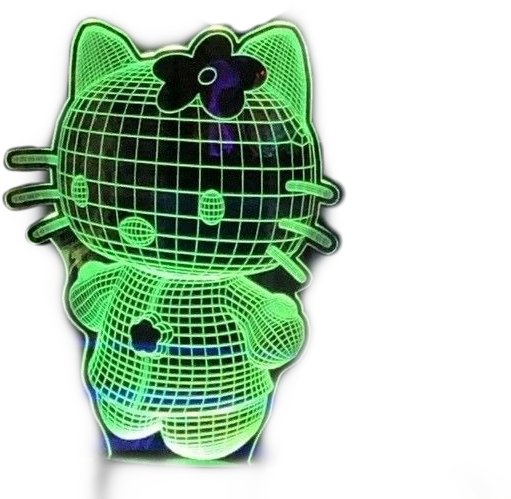 Kawaii Cute Hellokitty Green Sticker By Lilcybergf Kawaii Cute Hellokitty Green Sticker By Lilcybergf