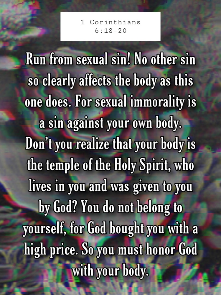 Price Body Bibleverse Run From Sexual Sin No Other Sin