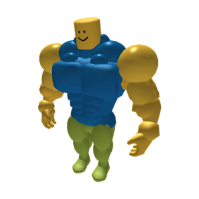Abs Noob Oof Roblox Sticker By Peppa Pig